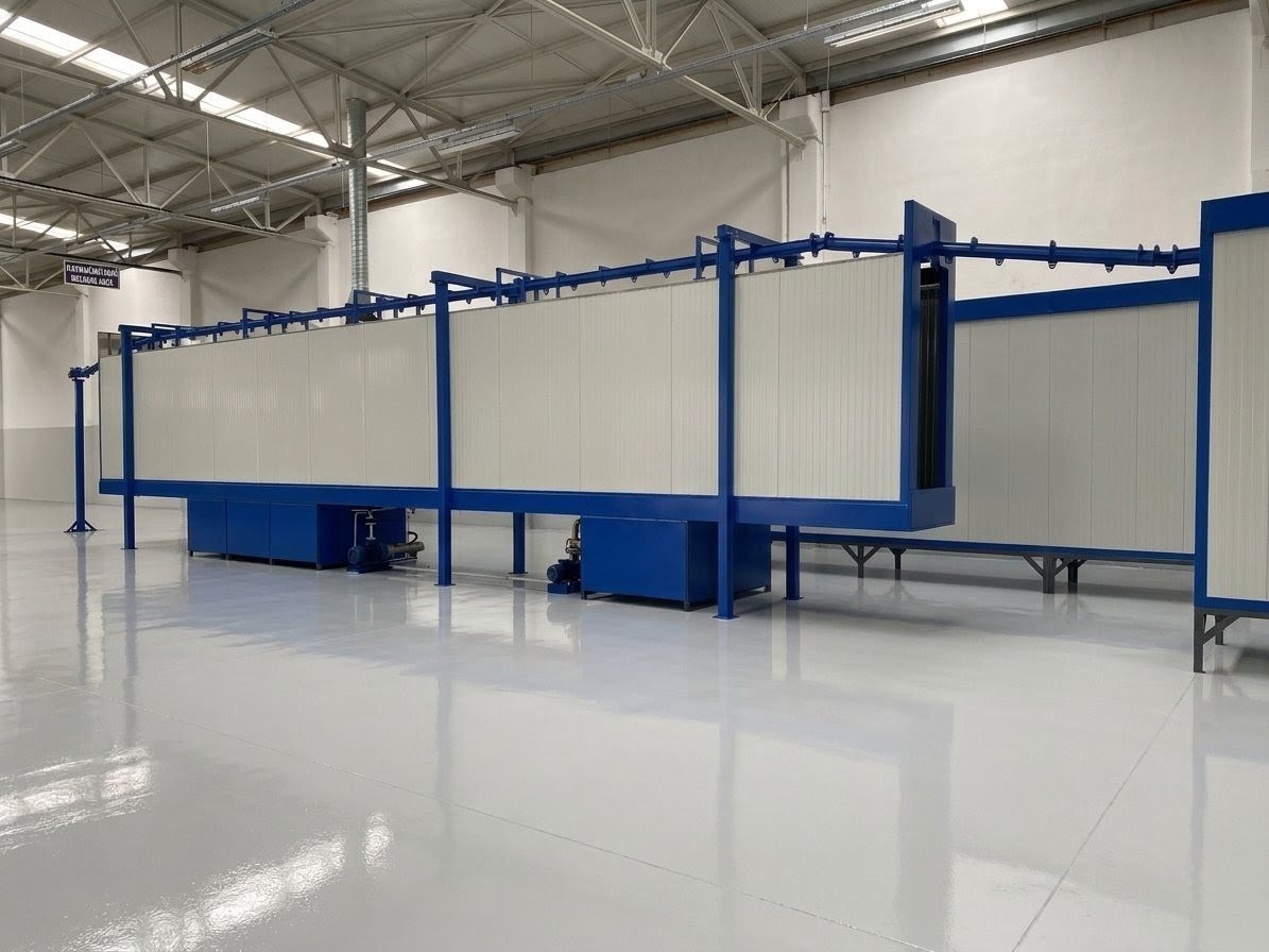 Sprey tipi yağ alma ve yüzey hazırlama tesisleri ve daldırma tip yüzey hazırlama tesisleri